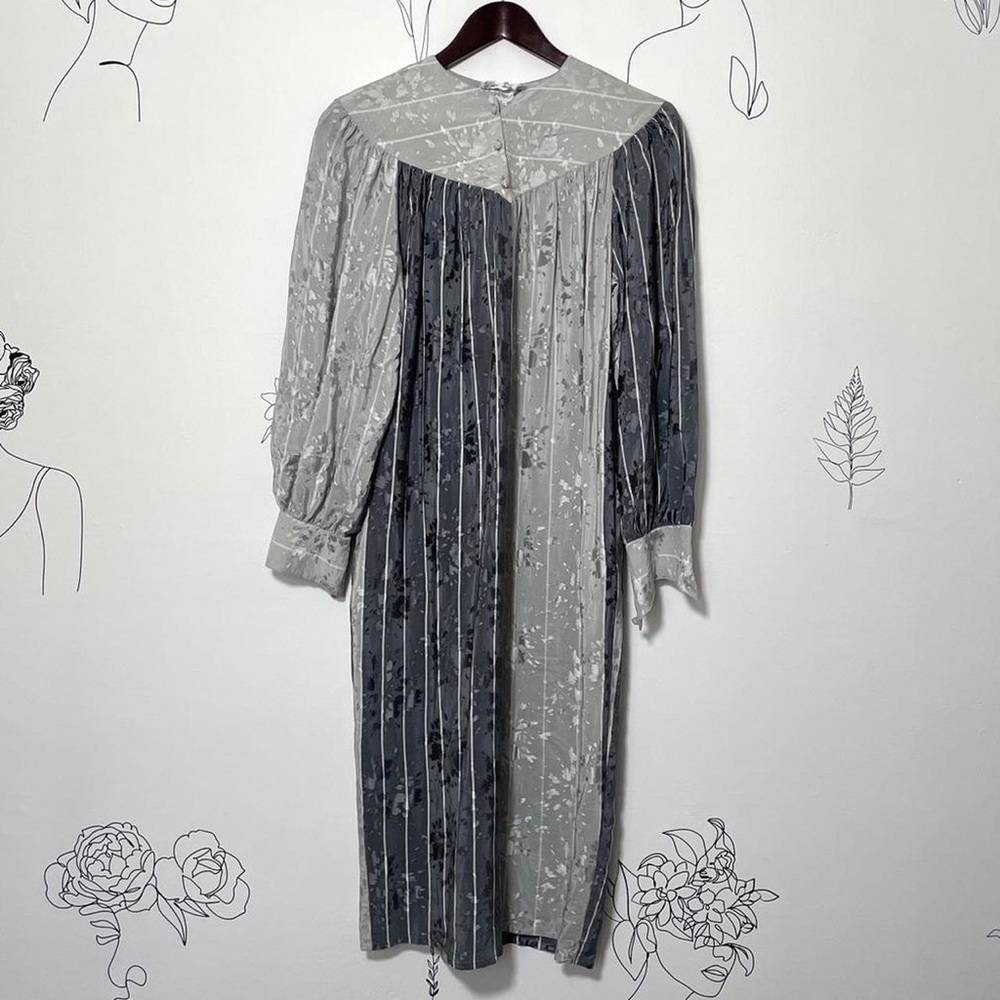 Silver and Grey Long Sleeve Dress FRANCESCA OF DAMON